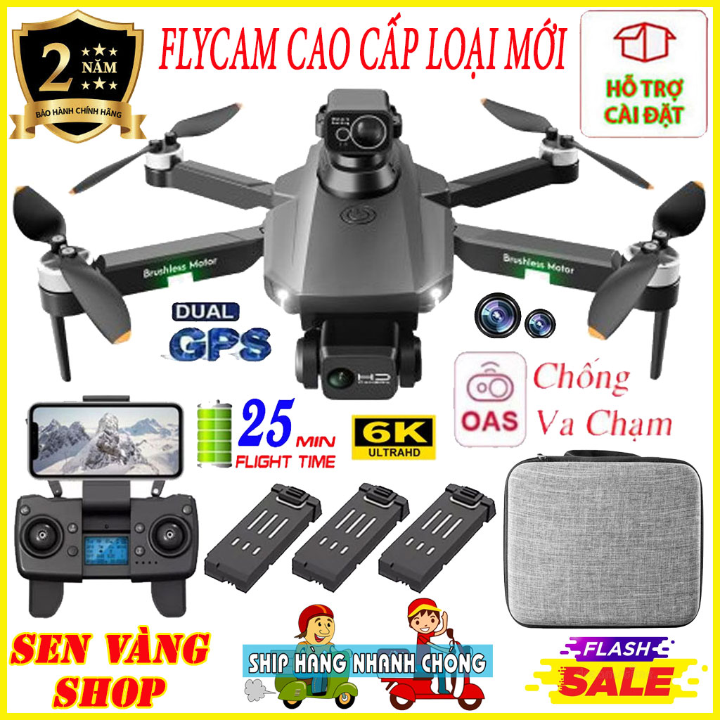 Máy Bay Không Người Lái Flycam RG101 PRO MAX G.P.S 4K Chuyên Nghiệp Chướng Ngại Vật Tránh Dual HD Camera Động Cơ Không Chổi Than Có Thể Gập Lại Quadcopter RC Khoảng Cách 1200M