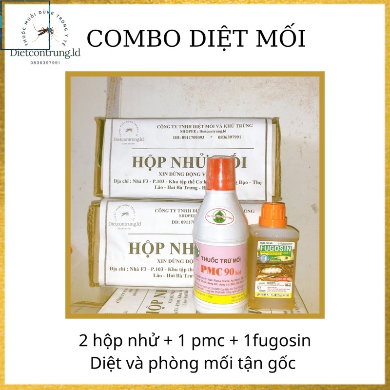 COMBO sản phẩm thuốc diệt mối tận gốc kèm thuốc phòng trừ mối quay lại .