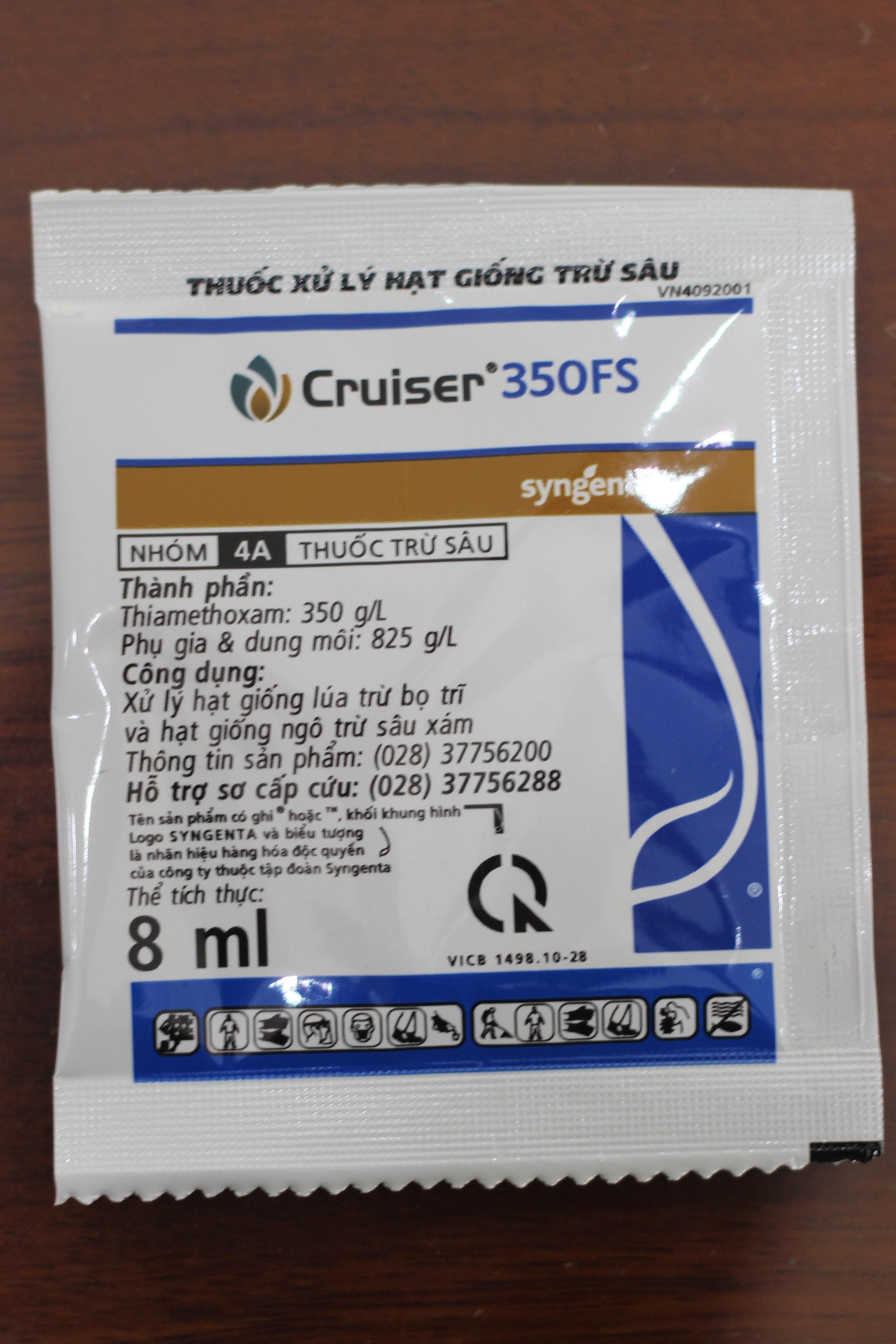 Cruiser 350FS gói 8ml Thuốc xử lý hạt giống