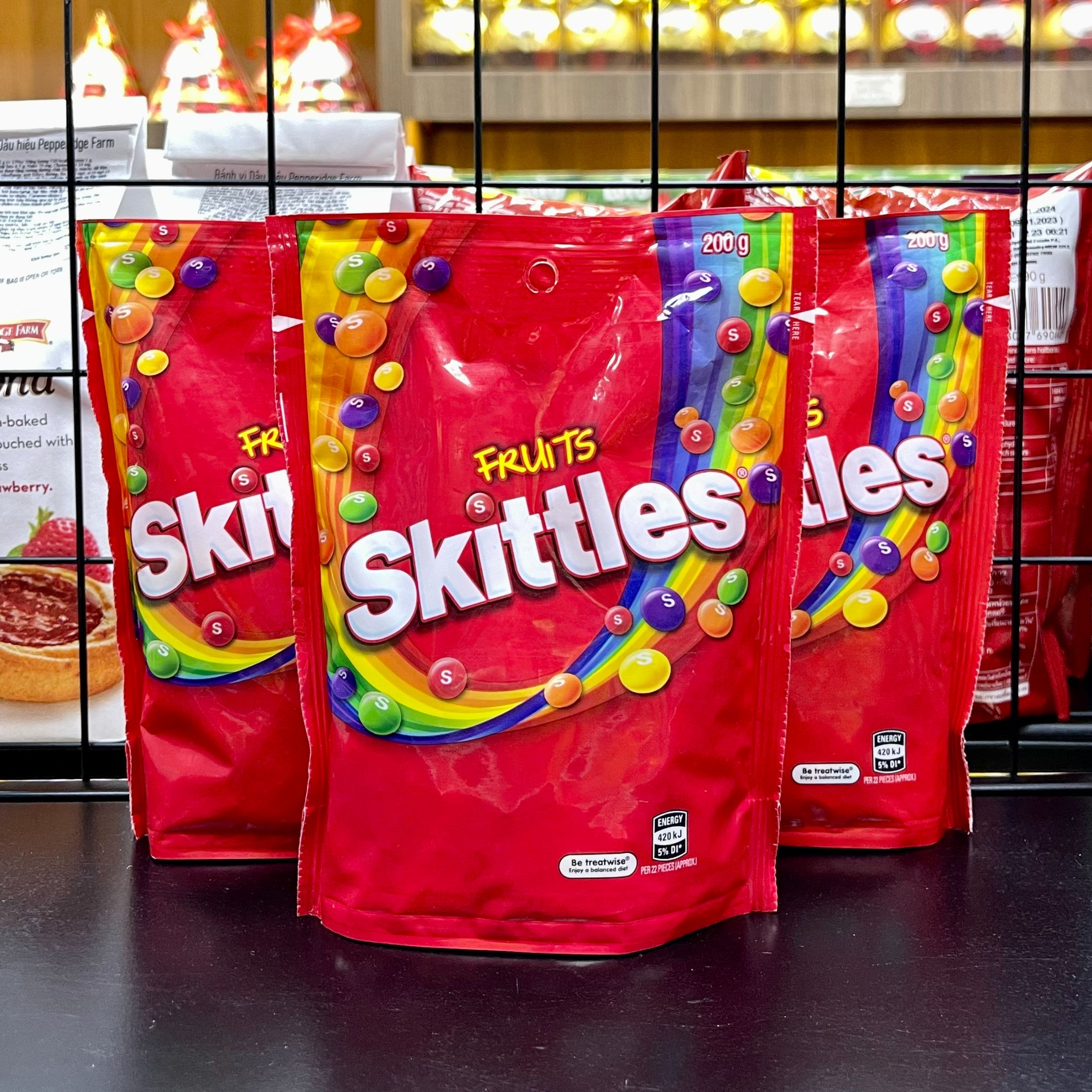 Kẹo trái cây fruit skittles 200g