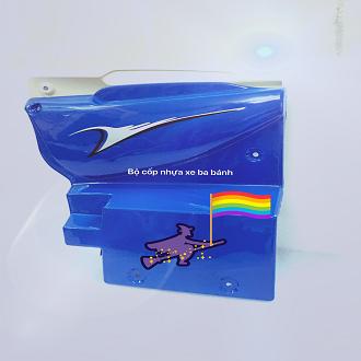 [HCM]BỘ CỐP XE BA BÁNH BẰNG NHỰA MÀU XANH
