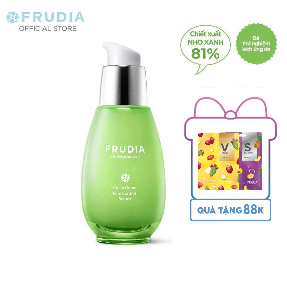 [Tặng 88K]Tinh Chất Dưỡng Ẩm Se Khít Lỗ Chân Lông Chiết Xuất Nho Xanh Frudia Green Grape Pore Control Serum 50g