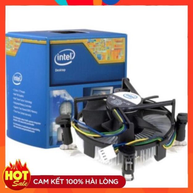 Quạt tản hút nhiệt nhôm CPU máy tính Fan box 775/1155 intel-Tản nhiệt nhôm đúc dày quạt êm có điều tốc