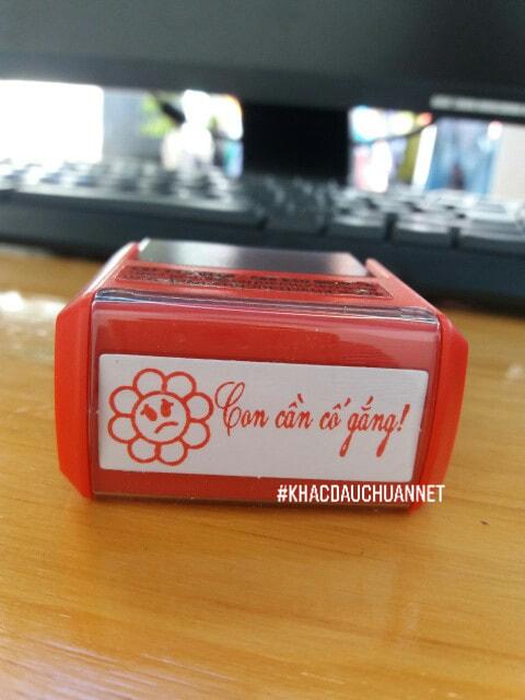 Combo 3 dấu Cô khen cho Giáo viên tiểu học - mỗi dấu một nội dung tự chọn