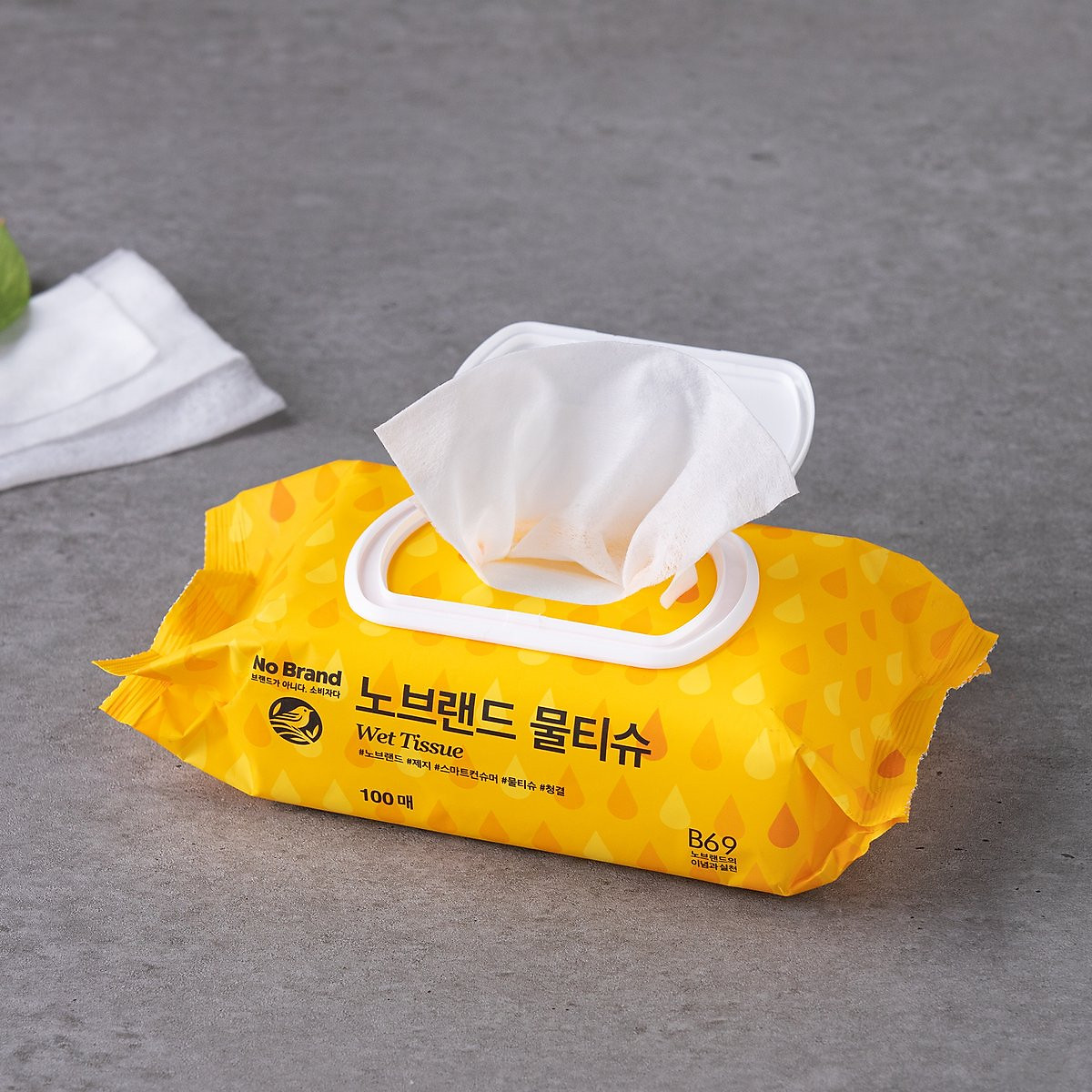 Khăn giấy ướt nắp đóng nhựa Hàn Quốc No Brand 100 miếng