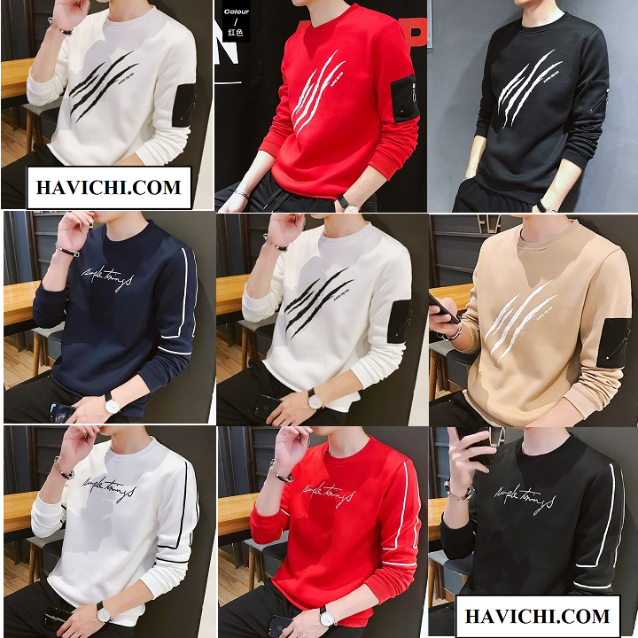 Áo thun nam tay dài 9k áo thun dài tay nhiều màu phong cách thoáng mát, mềm mịn