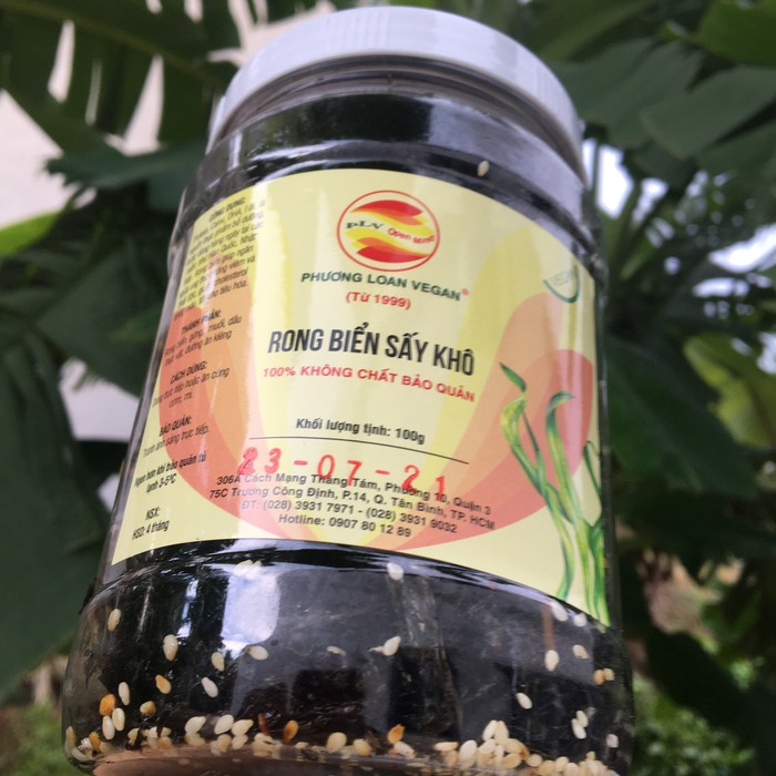 2 hũ rong biển sấy ăn liền 200gr