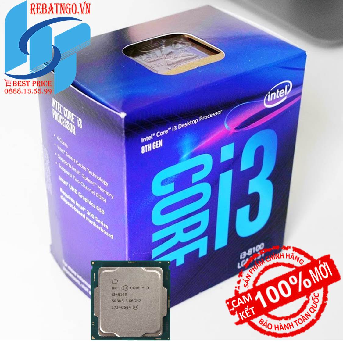 Cpu intel core i3-8100 hỗ trợ optane