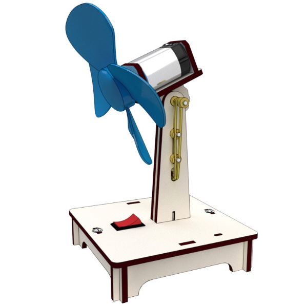 Home and garden đồ chơi lắp ráp quạt để bàn diy wood steam - fan motor