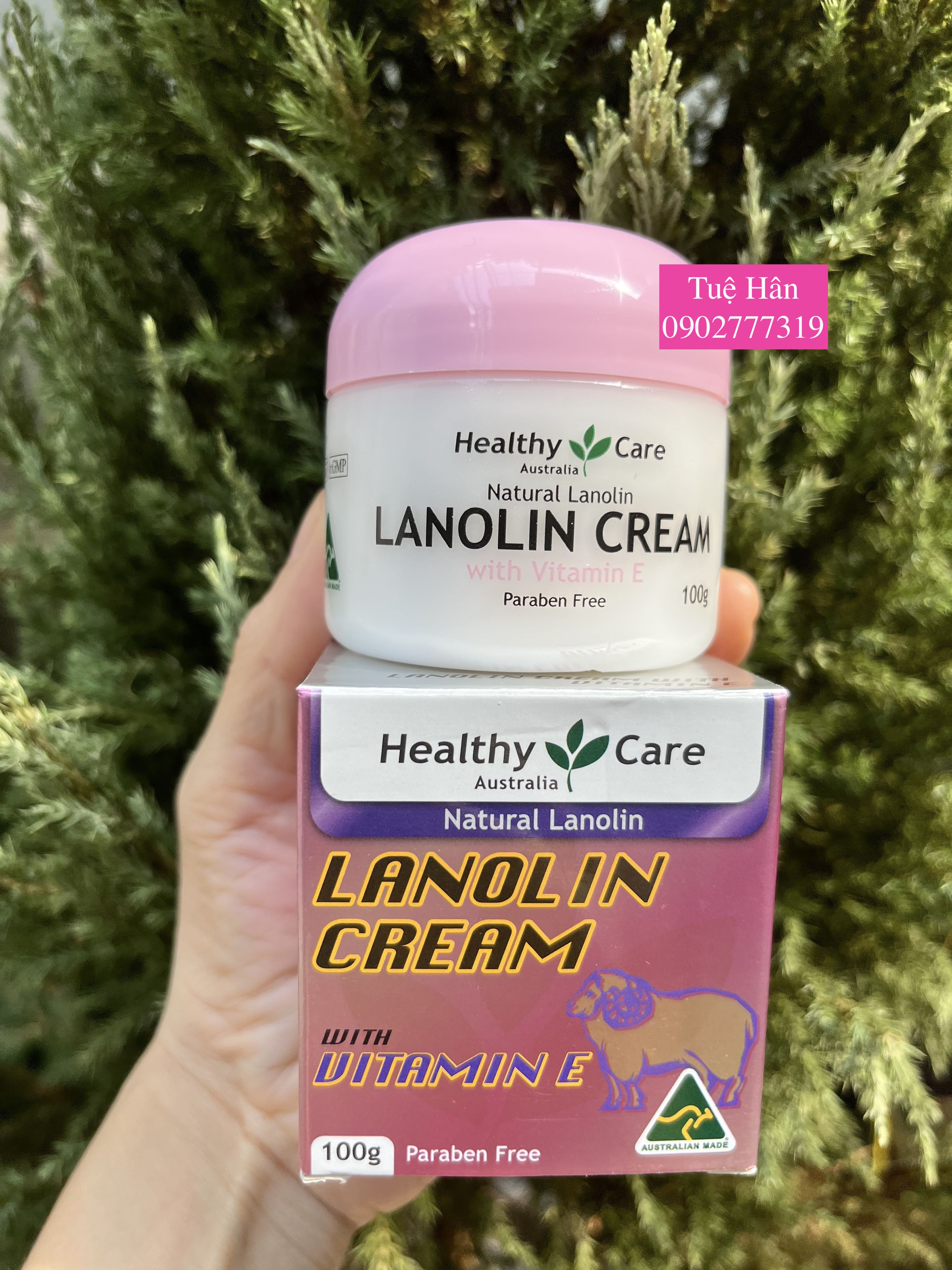 Kem dưỡng da Lanolin kết hợp nhau cừu của Úc và vitamin E cho làn da sáng mịn trắng hồng