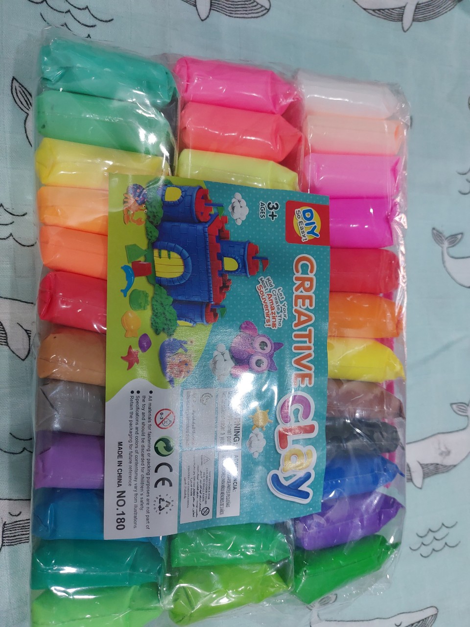 Đất nặn khô nhiều màu cho bé, set 12 gói đất sét khô cho trẻ
