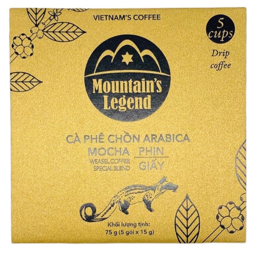 Cà phê chồn túi lọc Arabica-Hộp 5 gói