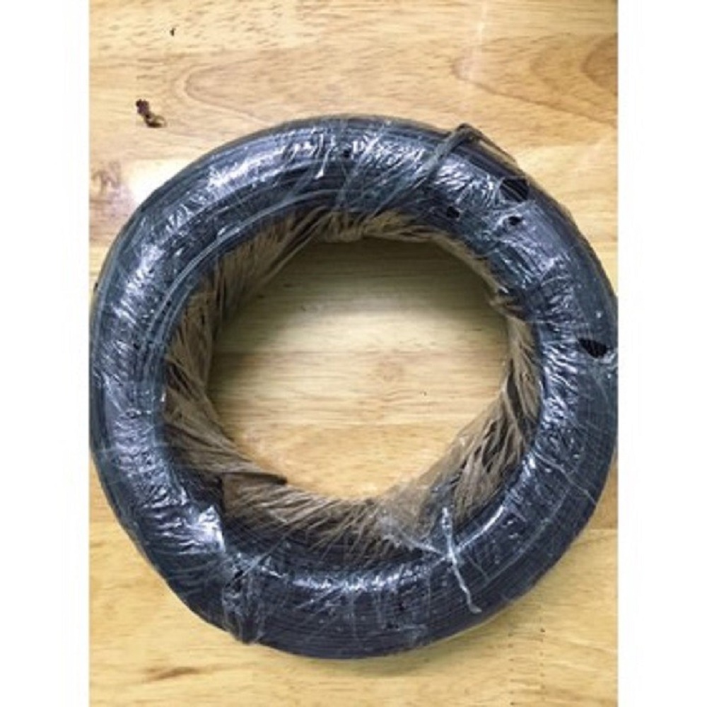 Dây kẽm bọc nhựa màu đen dùng cột cố định cây trồng - cuộn 2 kg ( dài khoảng 200 mét )