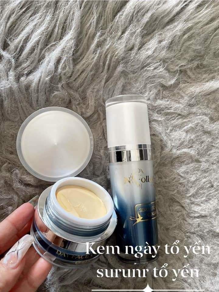 Combo gồm kem tổ yến ngày và serum tổ yến