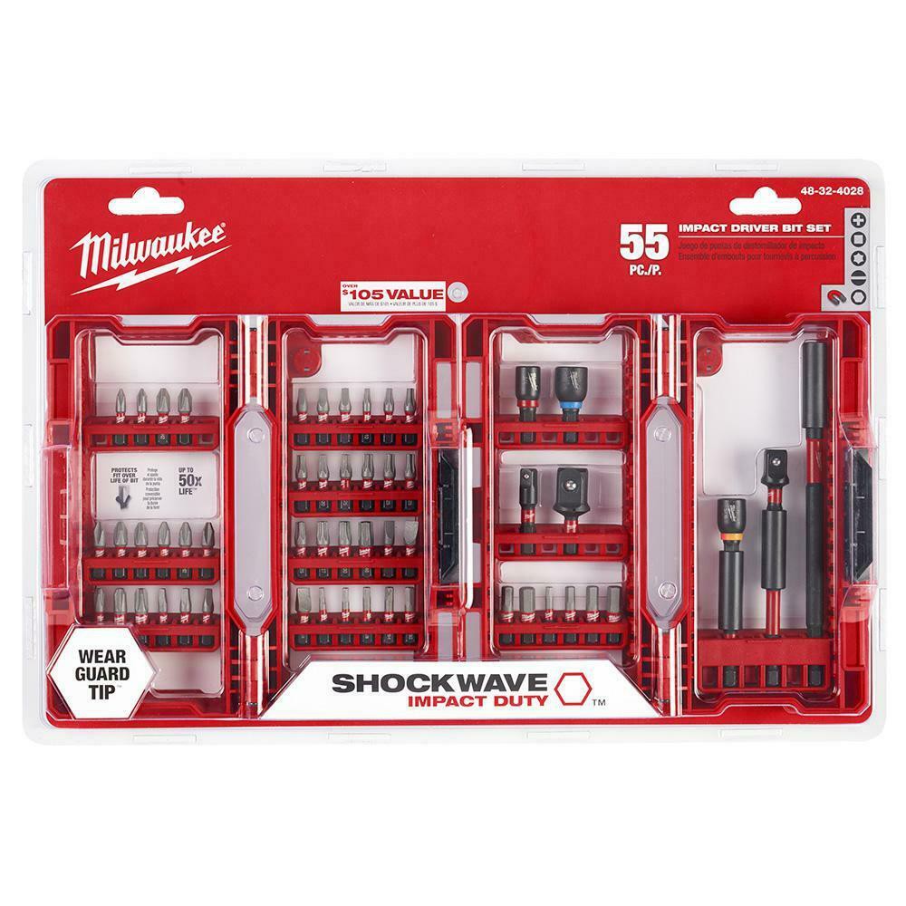 Bộ vít milwaukee 48-32-4028 shockwave 55 chi tiết