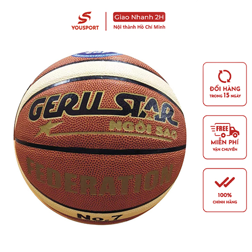 Quả Bóng Rổ Geru Federation Size 6 7 Chĩnh Hãng