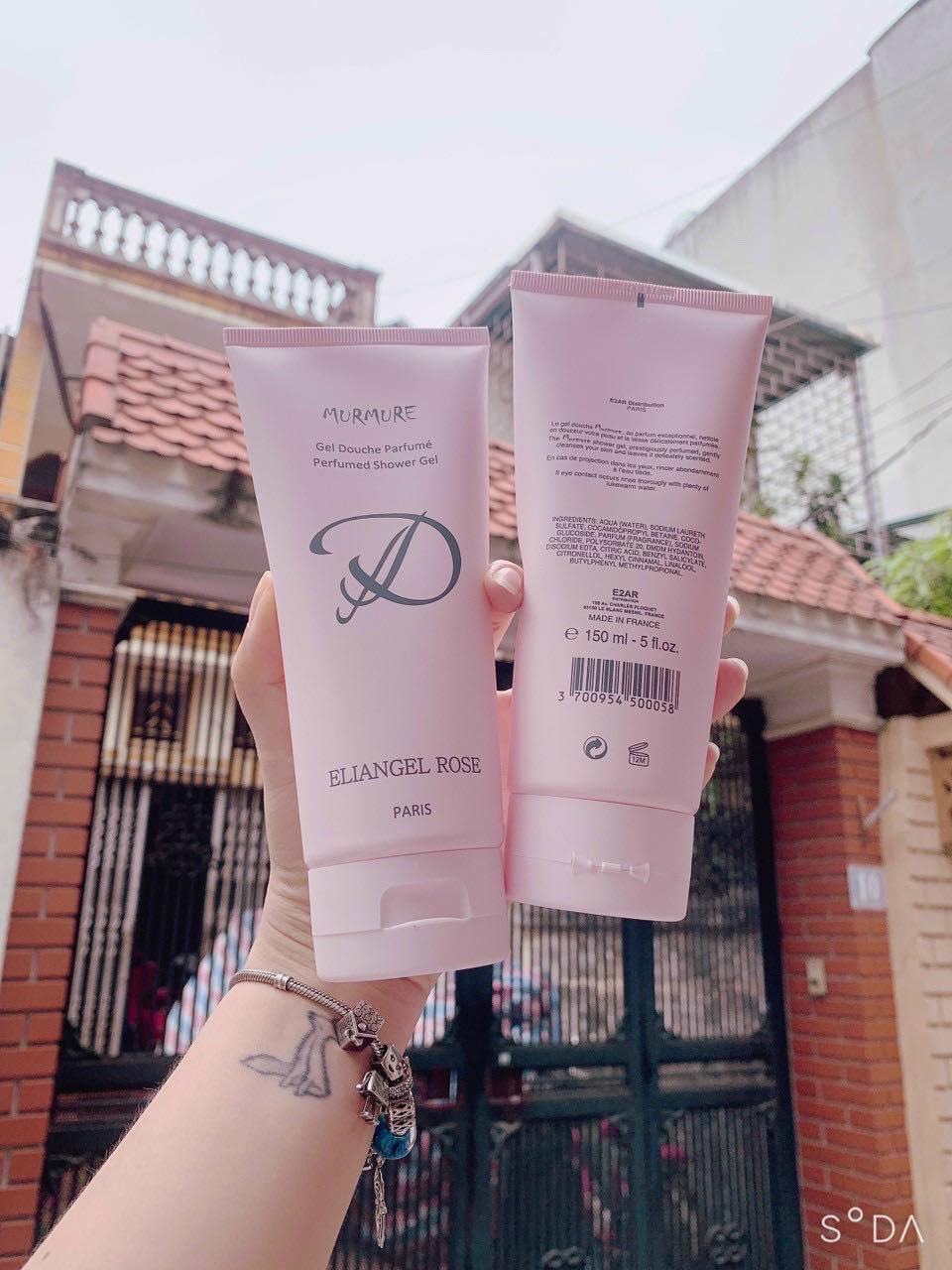 Sữa tắm nước hoa Murmure Eliangel Rose Pháp 150ml