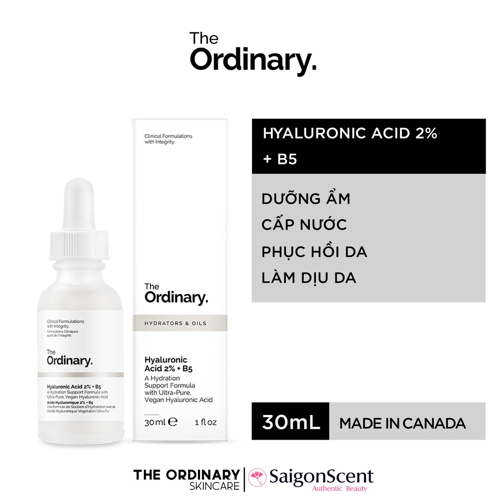 Tinh chất The Ordinary Hyaluronic Acid 2% + B5