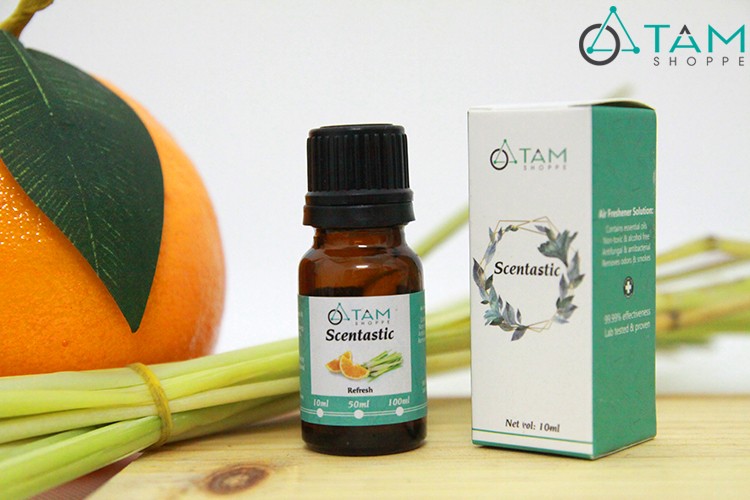 Tinh Dầu Sả Cam Phục Hồi Tỉnh Táo 10Ml Refresh Scentastic - Ádfghjklkjhgf
