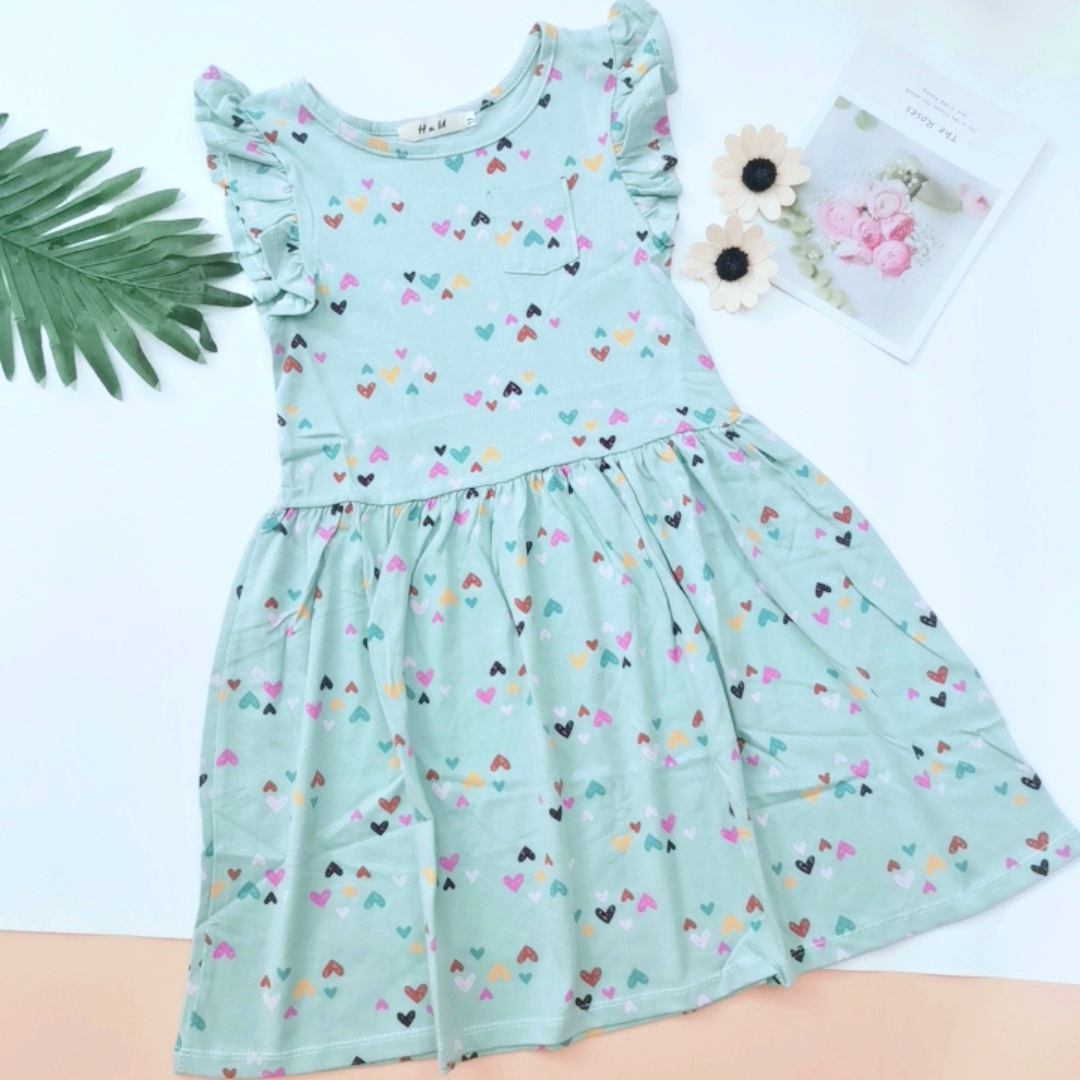 Váy bé gái size đại 22- 48kg thun cotton co giãn ( hình chụp thật video thật) - 3