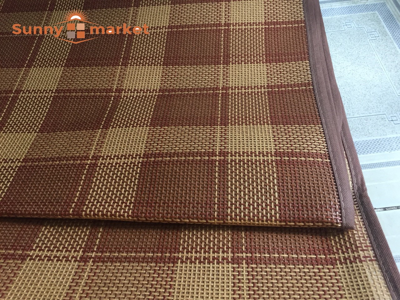 Chiếu điều hòa thoáng mát chiếu size lớn 1m8 x 1m9 Chiếu mây điều hòa cao cấp sợi mây tổng hợp thoáng mát