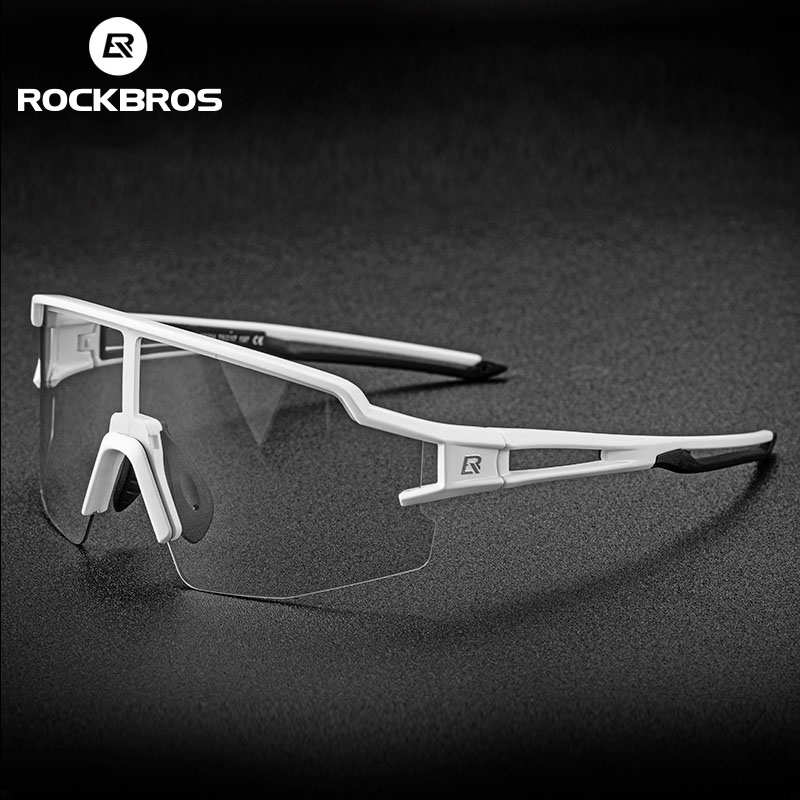 ROCKBROS photochromic xe đạp kính xe đạp UV400 thể thao Kính mát lentes de Sol Hombre chống chói Trọng lượng nhẹ đi xe đạp Kính