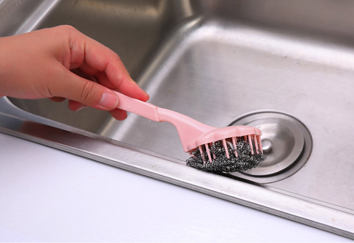 [HCM]Cây Cọ Rửa Bùi Nhùi Có Cán Cầm B060