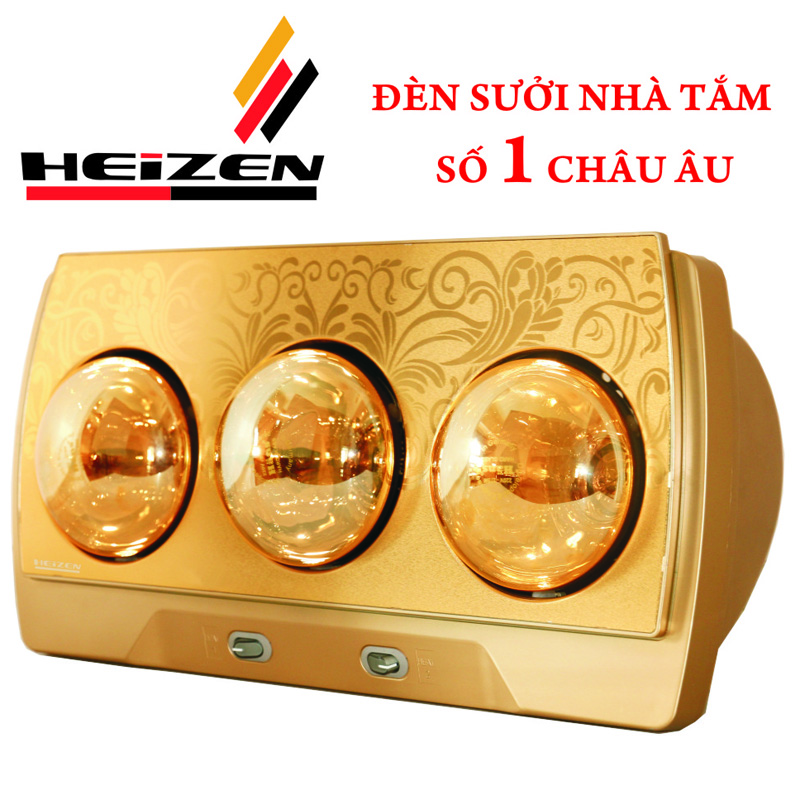 Đèn sưởi nhà tắm 3 bóng heizen he-3b