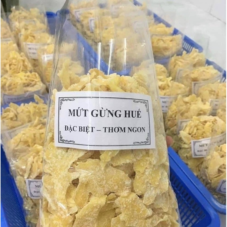 MỨT GỪNG HUẾ ĐẶC BIỆT- CAY CAY ẤM NỒNG. CHUẨN HUẾ LUÔN AH (1kg/2 túi 500g)