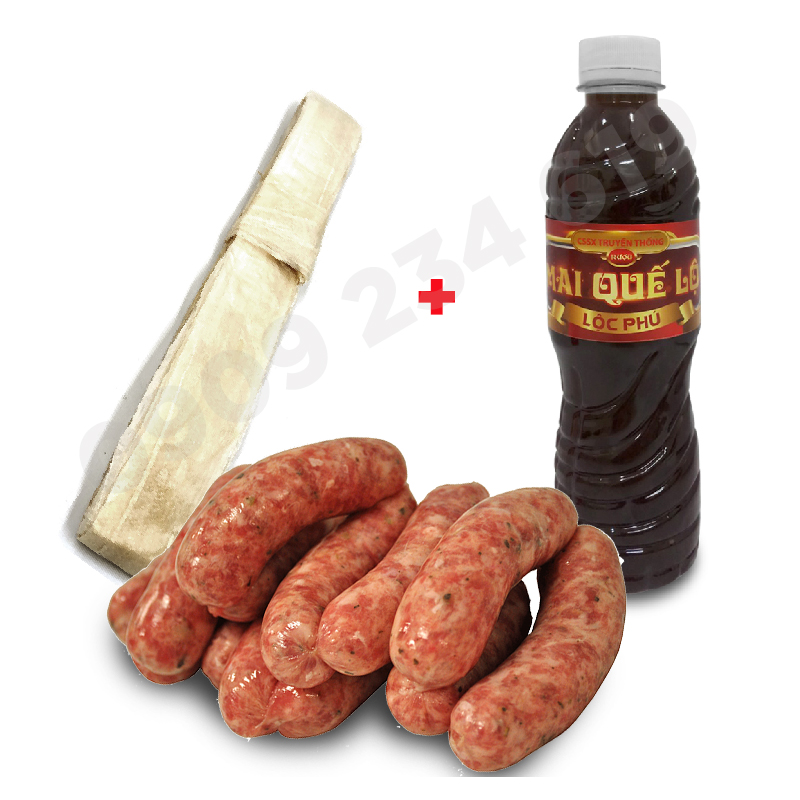 Combo Ruột heo khô và nước ướp Mai quế lộ làm lạp xưởng