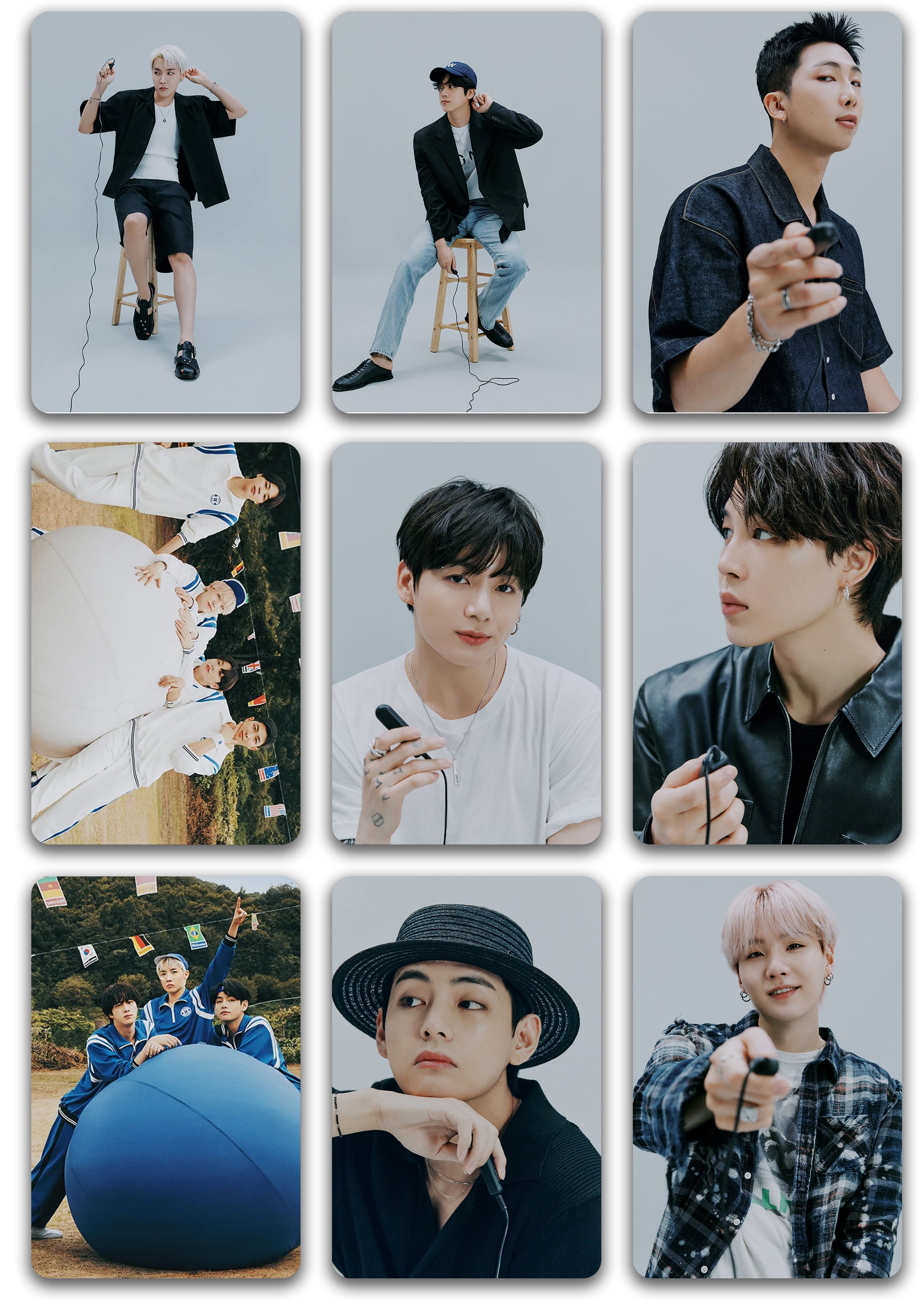Bộ 9 tấm card bo góc bts us ourselves mới nhất