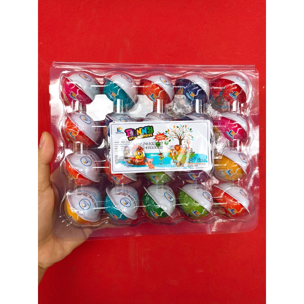 Vĩ trứng socola đồ chơi ( 20 trứng )