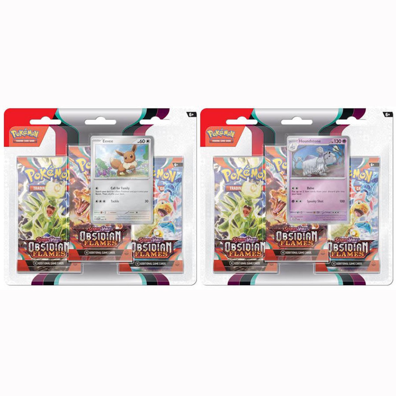 Vỉ 3 gói thẻ bài Pokémon TCG: Scarlet & Violet Obsidian Flames