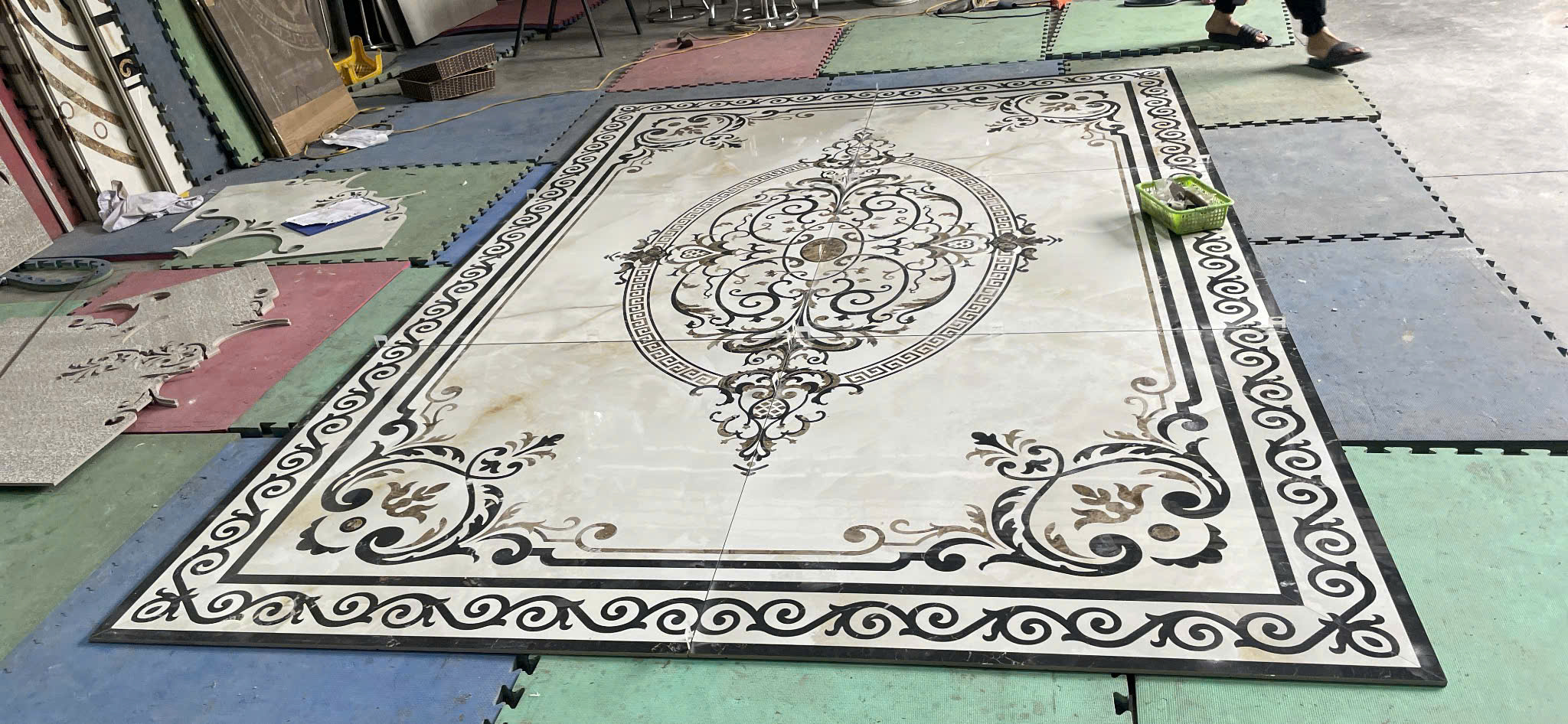 Gạch sàn cắt CNC