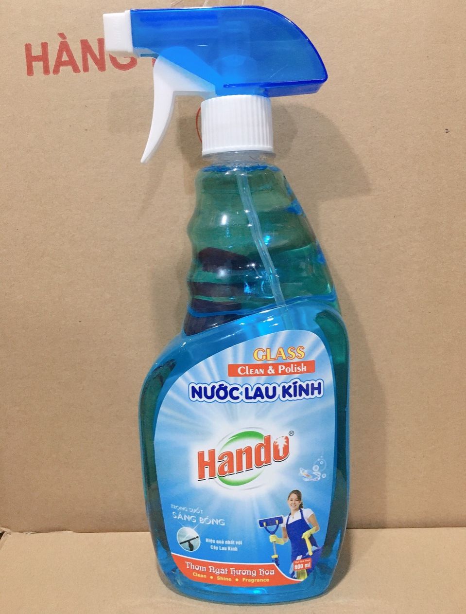 Nước lau kính siêu sạch Hando 600ml Hương hoa BHO27