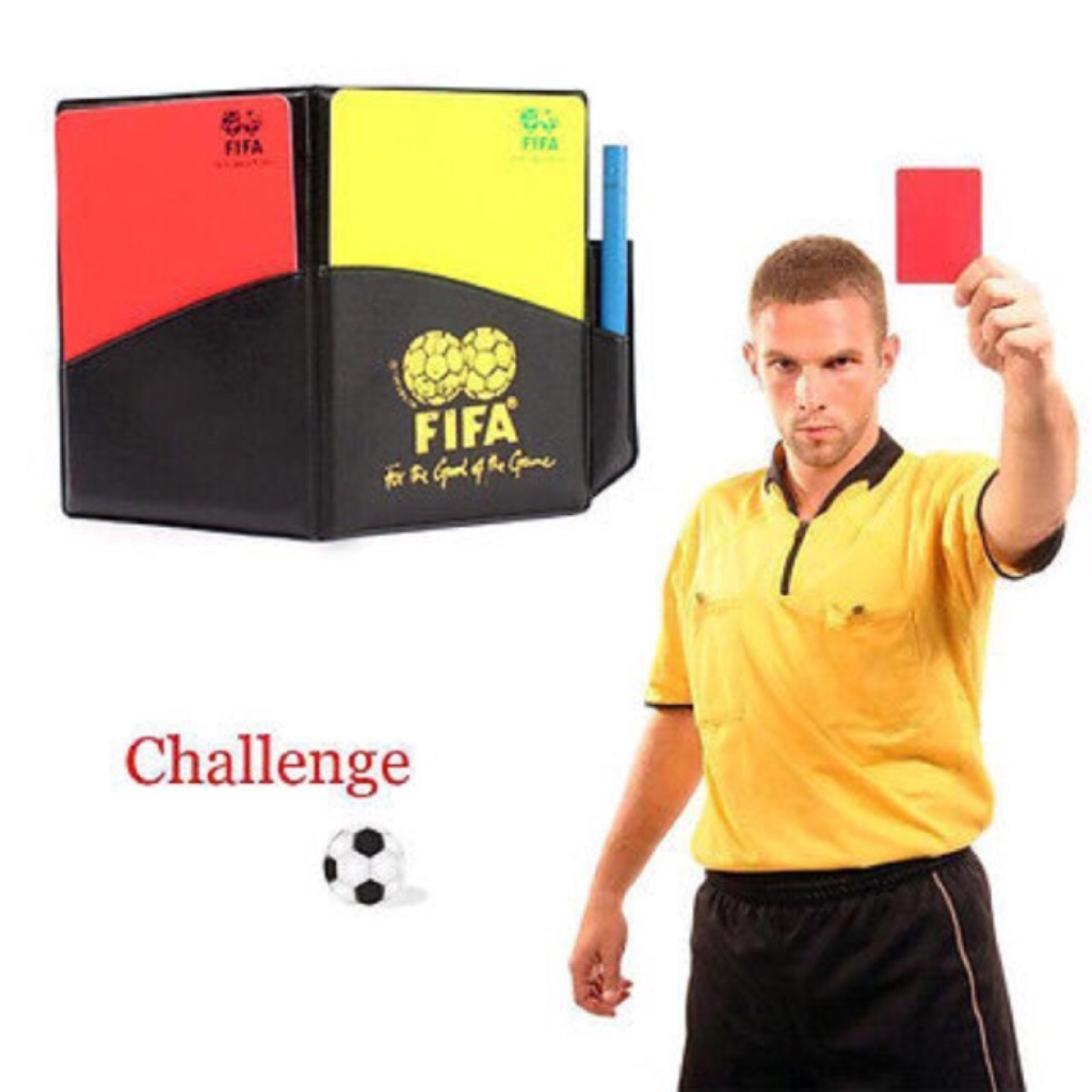 Thẻ trọng tài fifa, bộ thẻ vàng thẻ đỏ