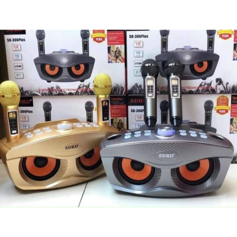 Loa sdr 306 plus kèm 2 micro không dây