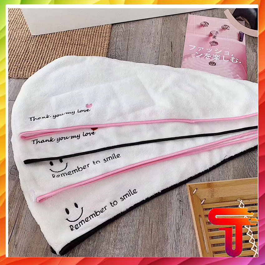 Khăn chùm đầu, ủ tóc, lau khô có túi zip tanasa