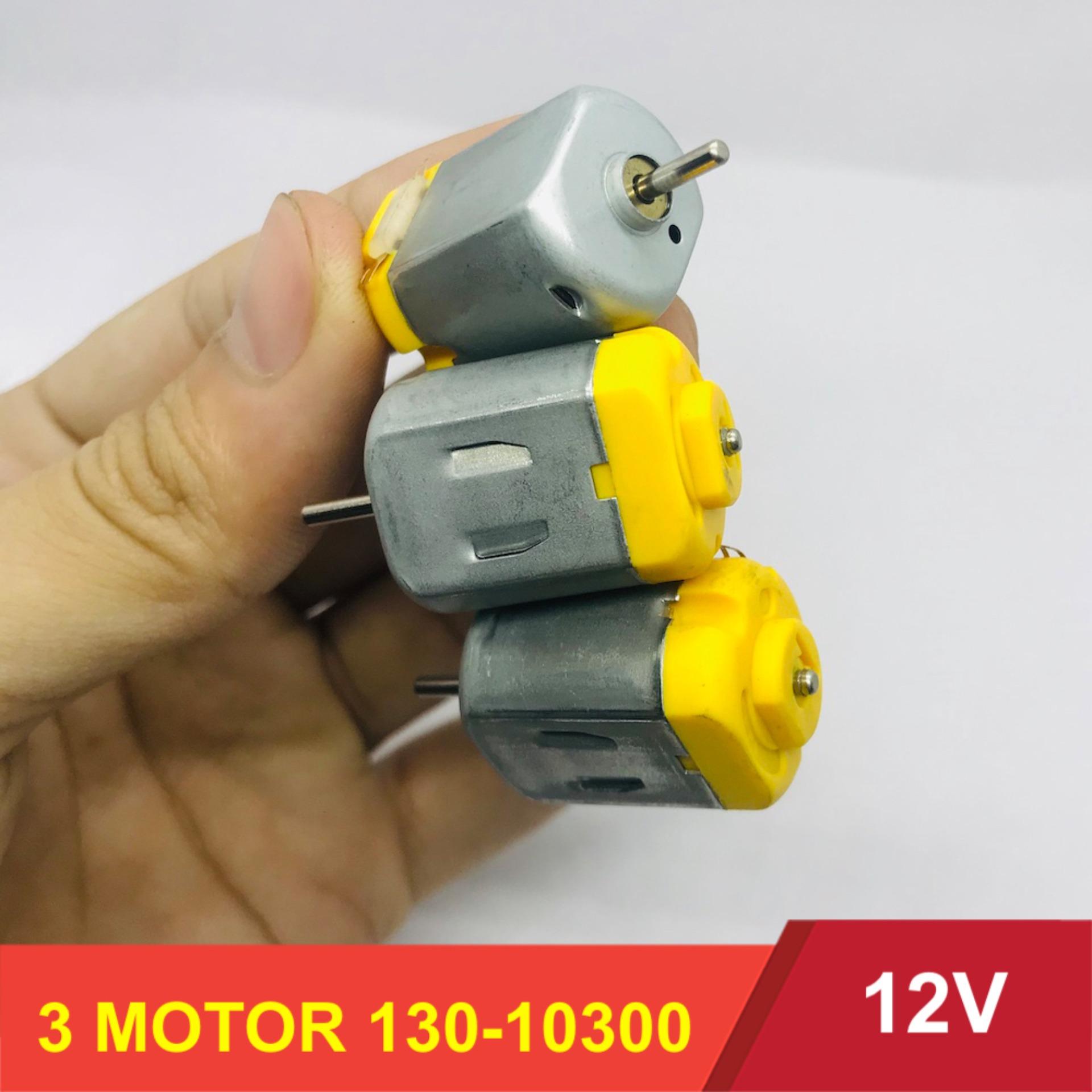 [HCM]3 motor 130 - 10300 từ tính mạnh mô men xoắn cao điện áp 12V tốc độ 13300 vòng - LK0179