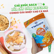 Snack dừa sấy giòn vietcoco túi 45g