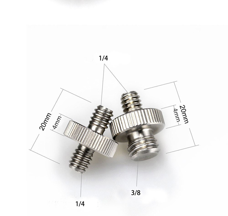 Ốc chuyển đổi 1/4 inch - 3/8 inch hai đầu đực
