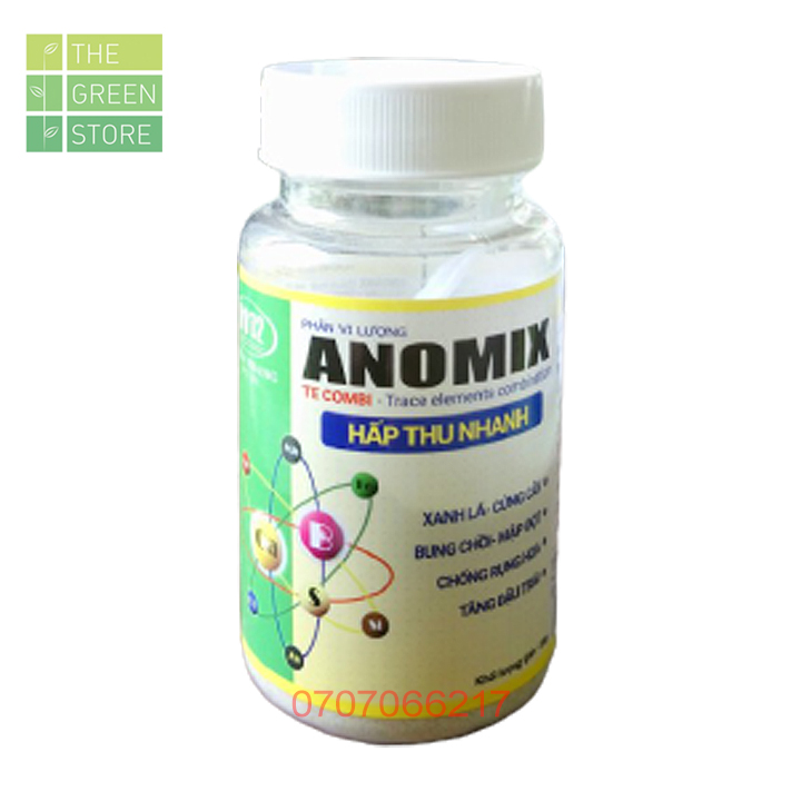 Phân bón trung vi lượng Anomix Combi dạng chelate dễ hấp thu, xanh lá, bung chồi, chống rụng hoa, tăng đậu trái cho cây ăn trái, rau màu và hoa cây cảnh
