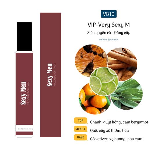 [HCM]Tinh dầu nước hoa nam Sexy men 12ml. Quyến rũ, đẳng cấp. Chai dạng lăn/dạng xịt