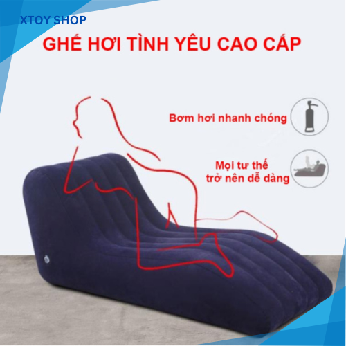 Ghế Tình Yêu Bơm Hơi Cao Cấp - Ghế Lười Bơm Hơi Thư Giãn - Ghế Hơi Thư Giãn Chịu tải 200 Kg Có Thể Gấp Gọn XTOY SHOP