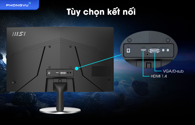 Màn hình LCD MSI 24 inch PRO MP242C | Kết nối