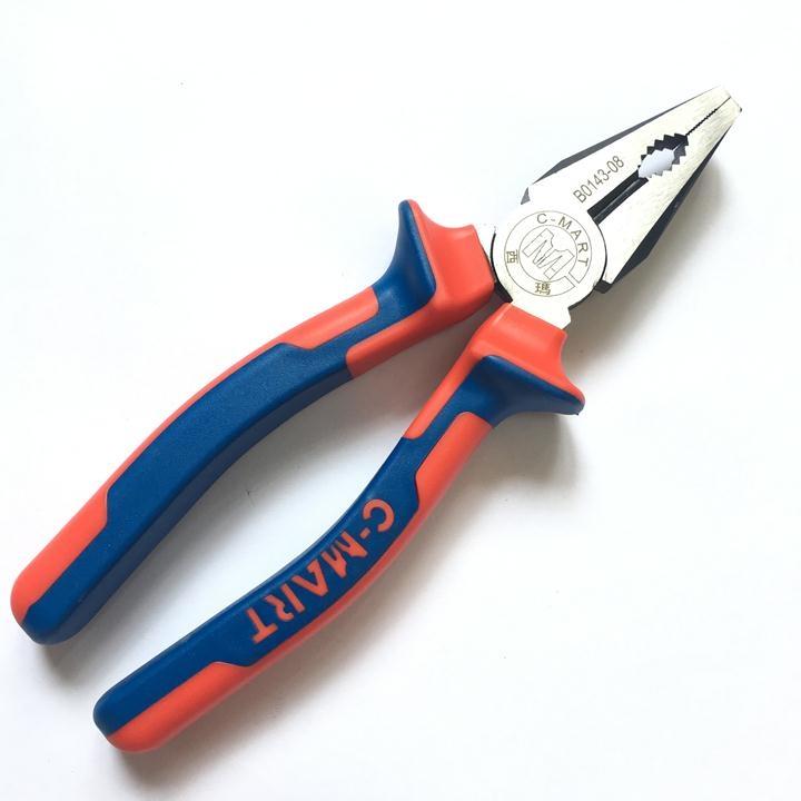Kìm điện cán đỏ xanh 200mm/8″ b0143-08 c-mart