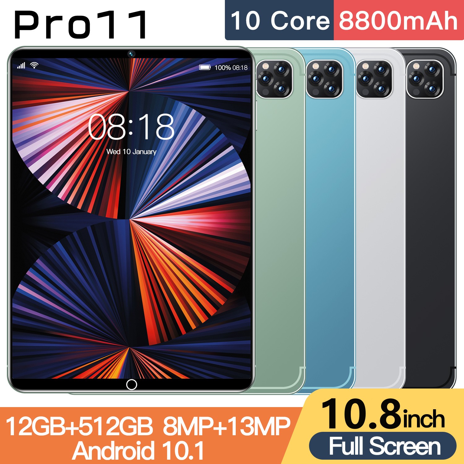 Máy tính bảng gốc pro11 10.8 inch 12gb+512gb 8800 mah pin 4g/5g/wifi sim dual sim hoạt hình máy tính bảng trò chơi máy tính bảng giá rẻ