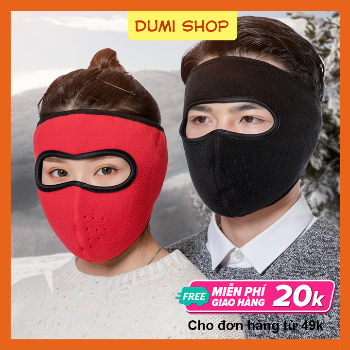 [HCM]Khẩu Trang Ninja Kín Mặt Loại Cao Cấp Không Kính Chống Nắng Cực Tốt – Dumi Shop