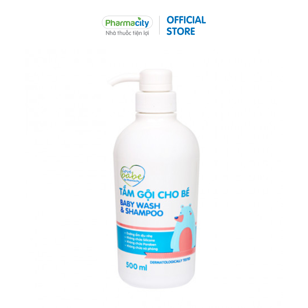 Sữa tắm gội toàn thân love babe by pharmacity