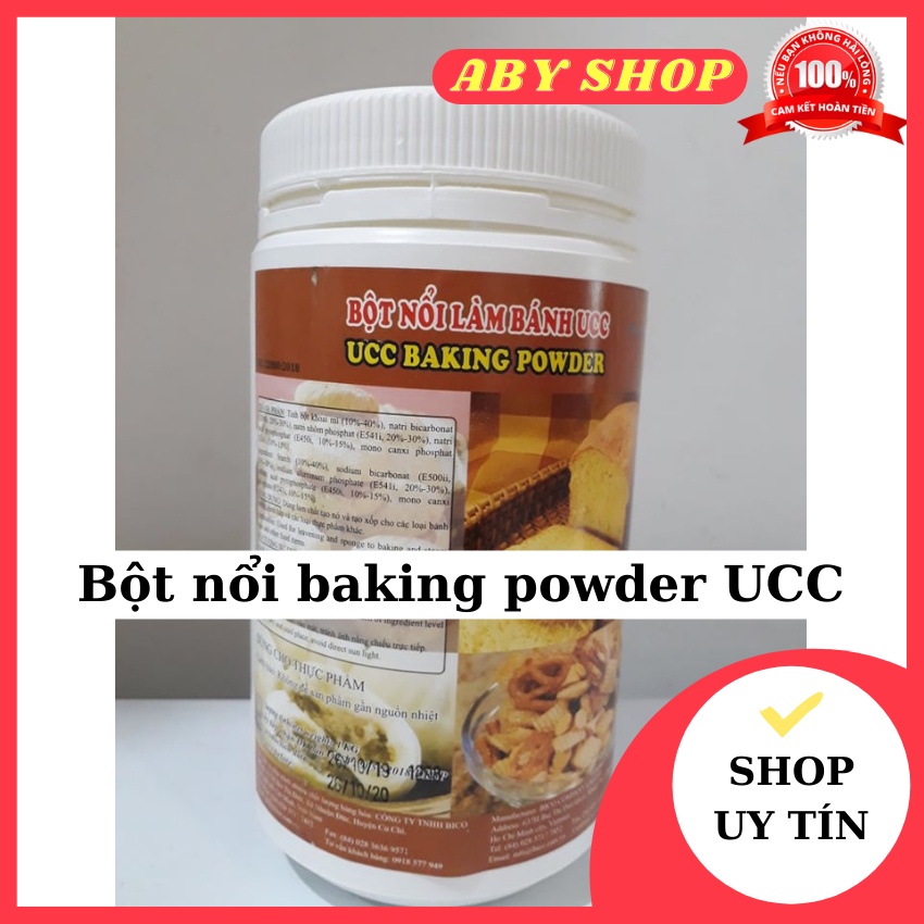 Bột nổi baking powder ucc 1kg ⚡ loại ngon ⚡ bột nở giúp bánh nở bung tốt, thể tích to và mềm mịn.